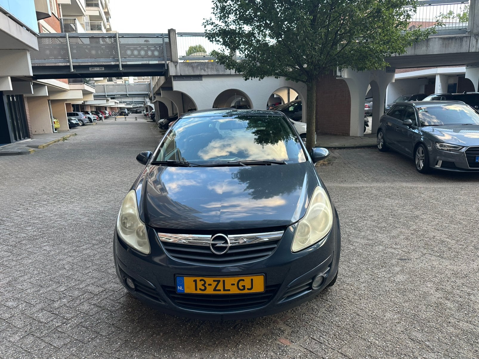 Opel Corsa 1.2 16V 3D WR 2008 antraciet, Voorwielaandrijving, 40 €/maand, Zwart, 1229 cc