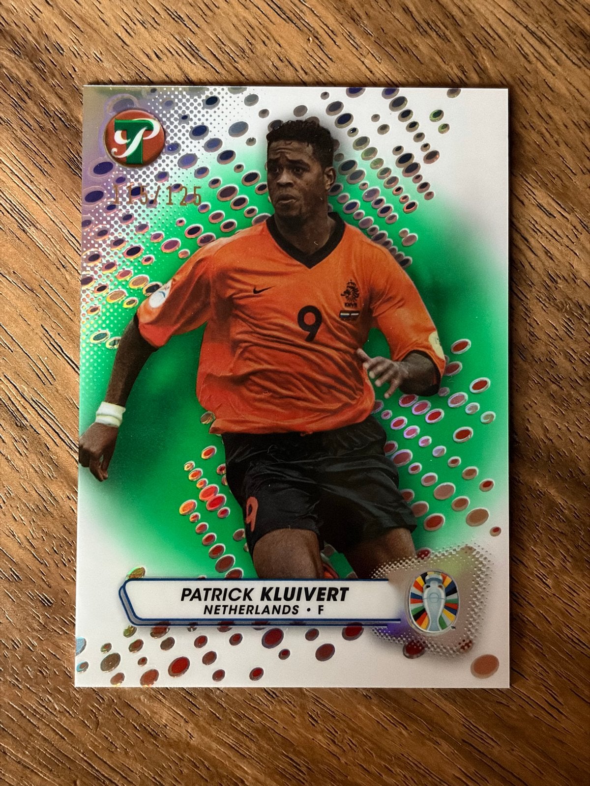 Patrick Kluivert Topps Road to UEFA Euro 2024 Kaart, Verzenden, Zo goed als nieuw, Overige binnenlandse clubs, Spelerskaart