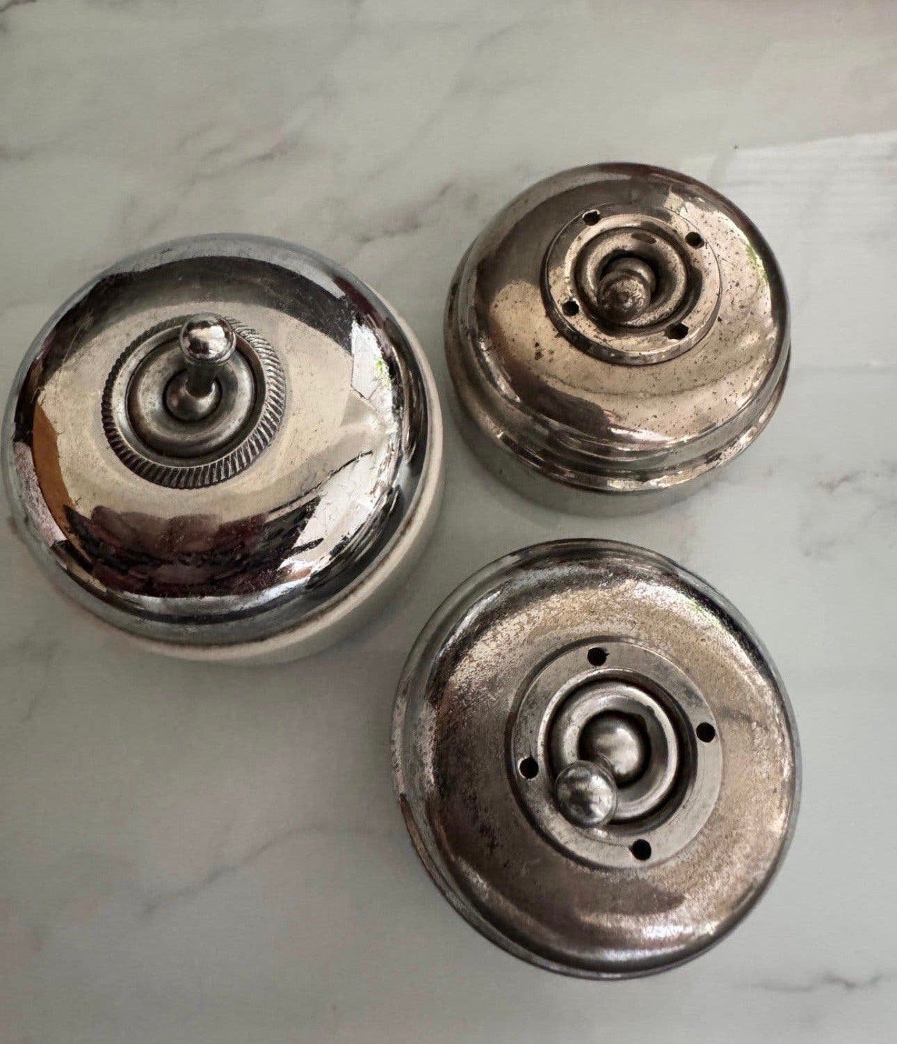 Drie vintage tuimelschakelaars, Ophalen of Verzenden