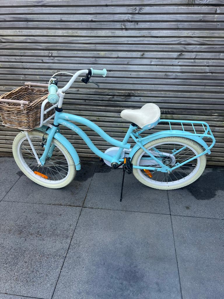 Amigo kinderfiets 20 inch lichtblauw, Ophalen, Gebruikt, 20 inch of meer