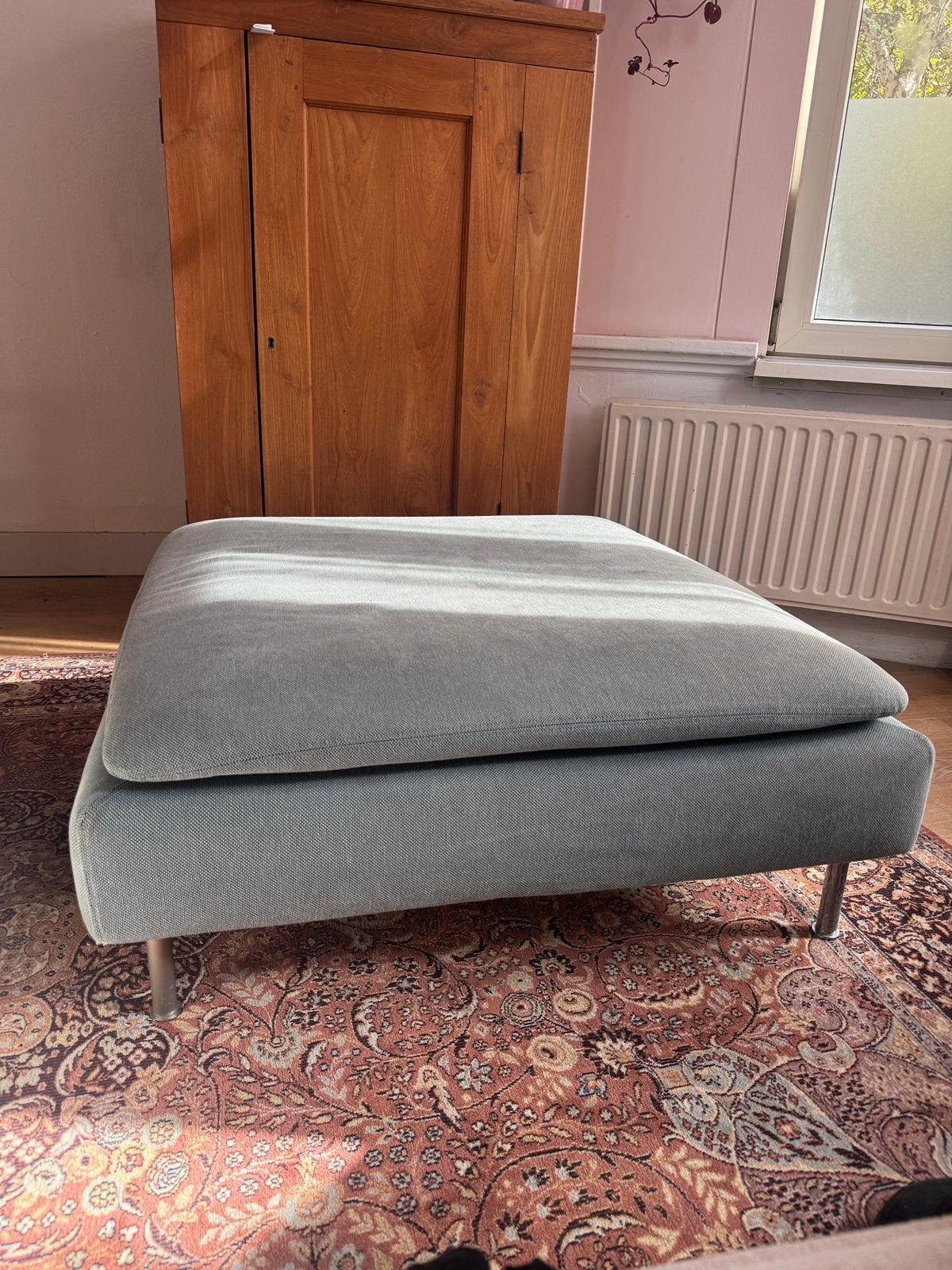 Soderhamn poef Ikea, Ophalen, Zo goed als nieuw, Stof, 50 tot 75 cm