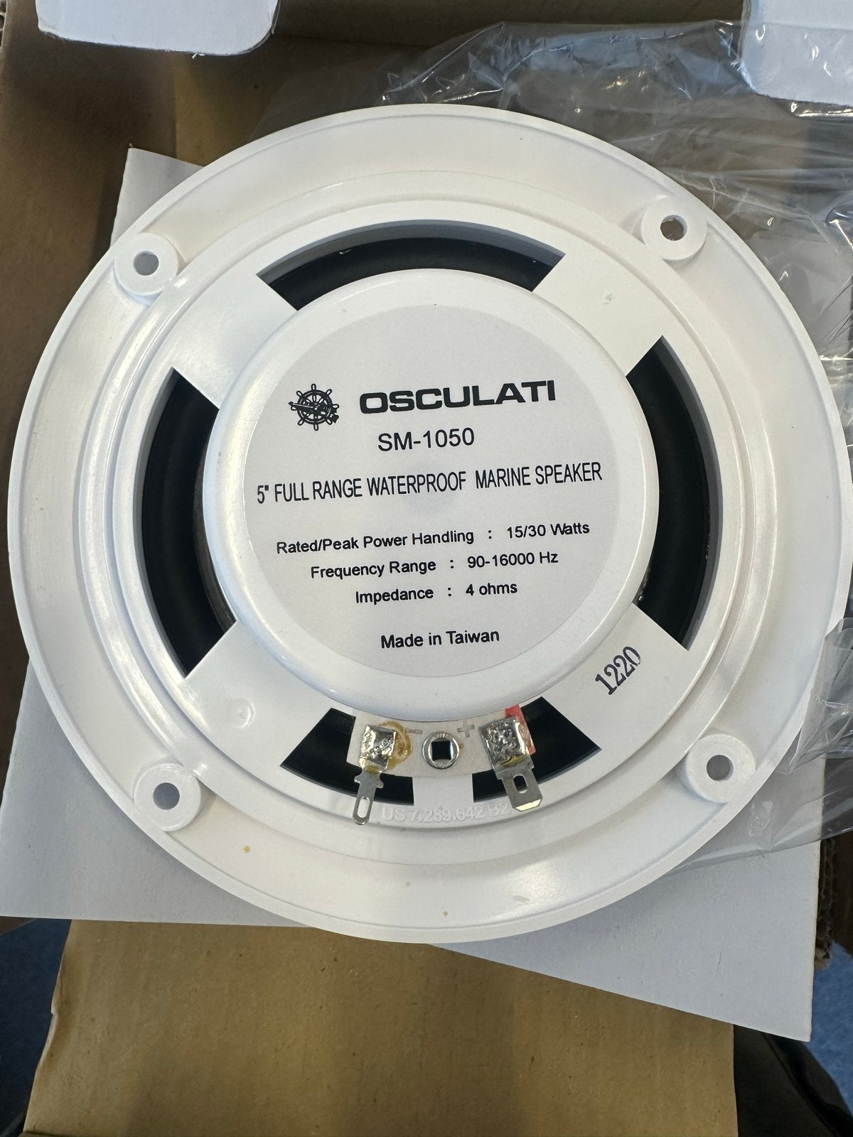 Osculati SM-1050 Marine Speaker - Waterdicht, Audio, Tv en Foto, Luidsprekers, Nieuw, Minder dan 60 watt, Front, Rear of Stereo speakers