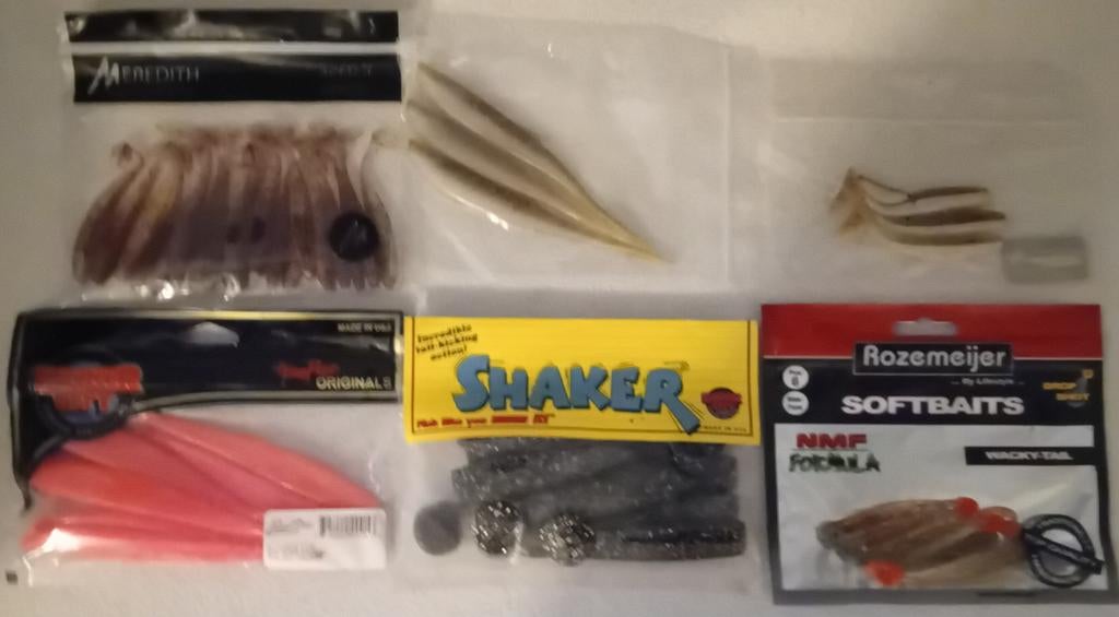 Setje softbaits, Watersport en Boten, Ophalen of Verzenden, Zo goed als nieuw, Kunstaas