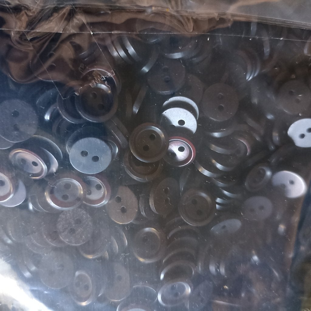 Partij, 407 gram, zwart, bruin, knoopjes, 11mm, Ophalen of Verzenden, Nieuw, Knoop of Knopen