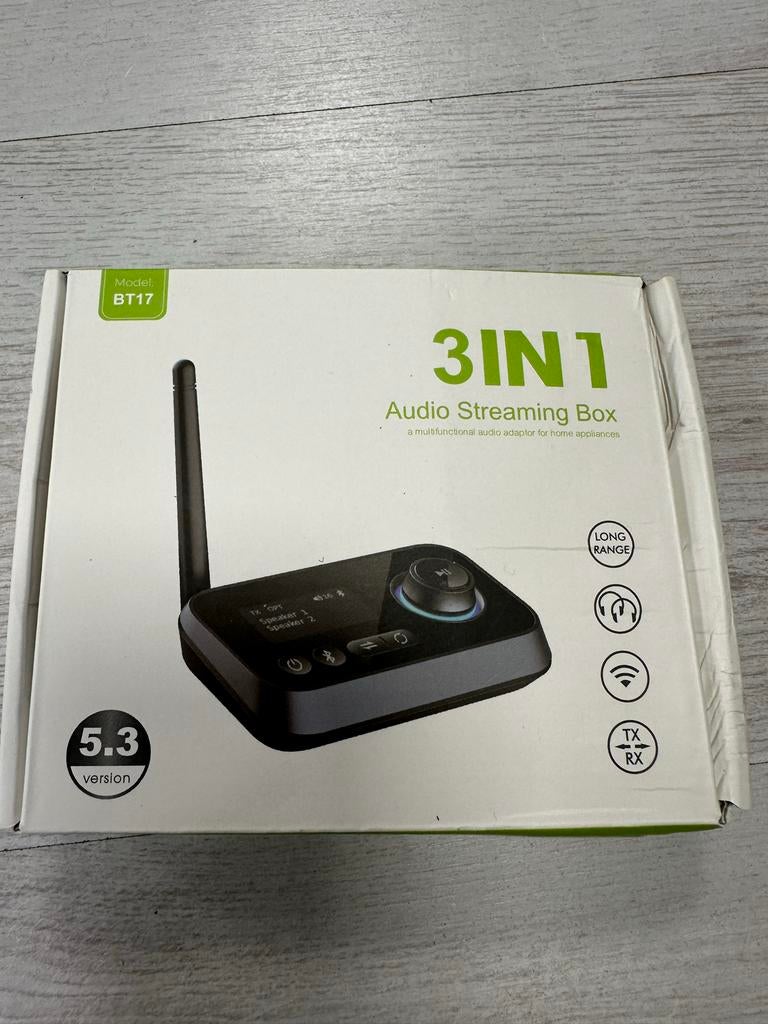 3-in-1 Bluetooth Transceiver (BT17) Audio Streaming Box, Audio, Tv en Foto, Audiokabels en Televisiekabels, Ophalen of Verzenden