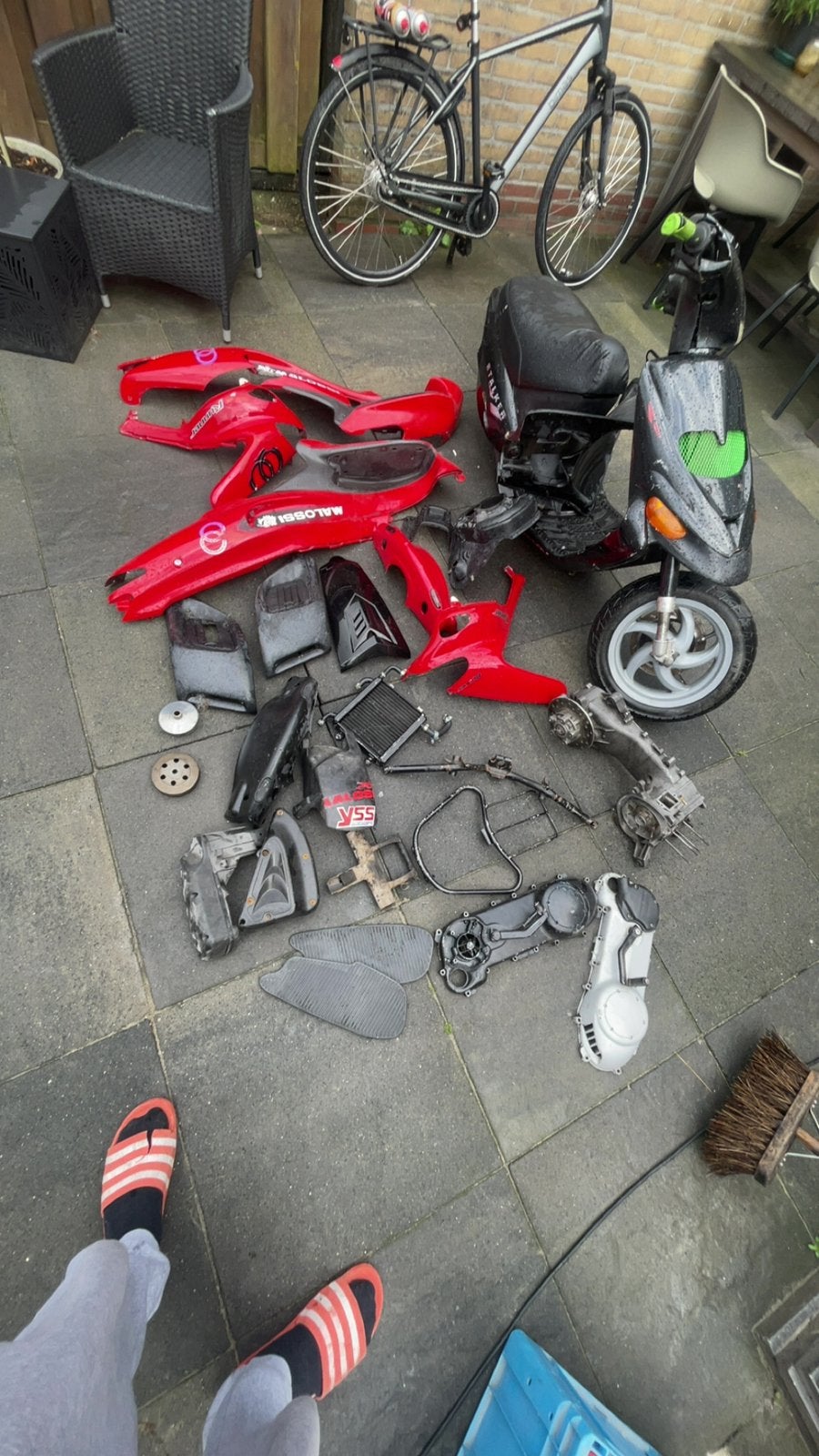 Partij piaggio onderdelen dn frame, Ophalen, Zo goed als nieuw, Frame