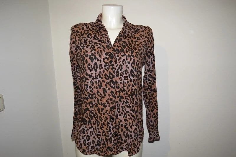Fabienne Chapot nette blouse jaguar print mt S, Bruin, Verzenden, Zo goed als nieuw, Fabienne Chapot