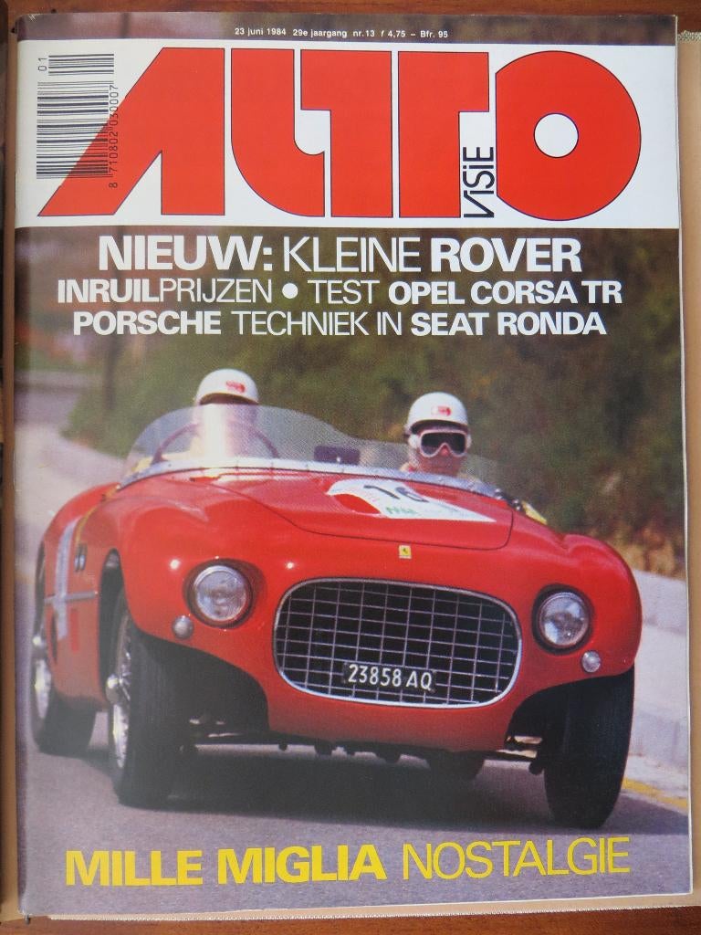 Autovisie 13 1984 Seat Ronda, Corsa TR, Mille Miglia Reliant, Ophalen of Verzenden, Nieuw, Opel