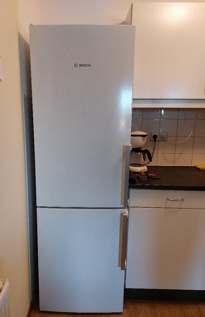 mooie Bosch koelvriescombinatie, Ophalen, Gebruikt, 200 liter of meer, 60 cm of meer