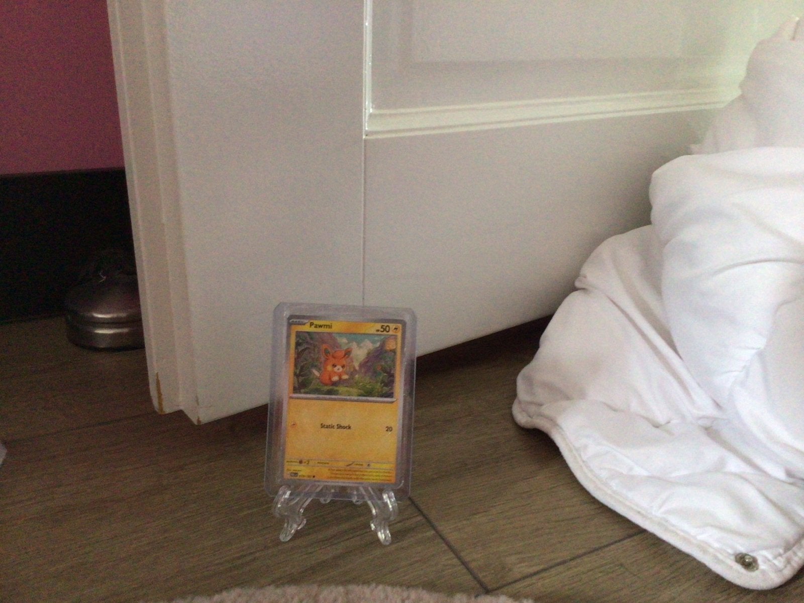 Pokémon Kaart Pawmi - Zo goed als nieuw, Ophalen, Zo goed als nieuw, Losse kaart