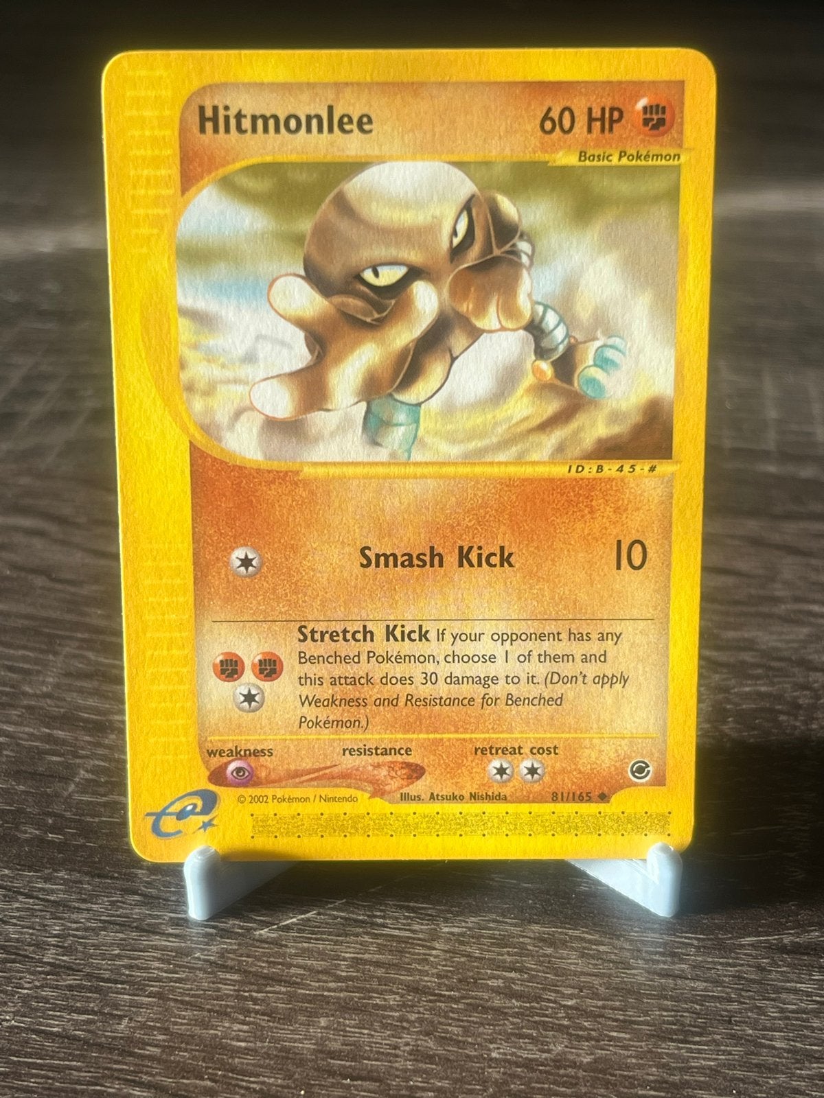 Hitmonlee( 81/165 )- Expedition - NM, Ophalen of Verzenden, Gebruikt, Losse kaart