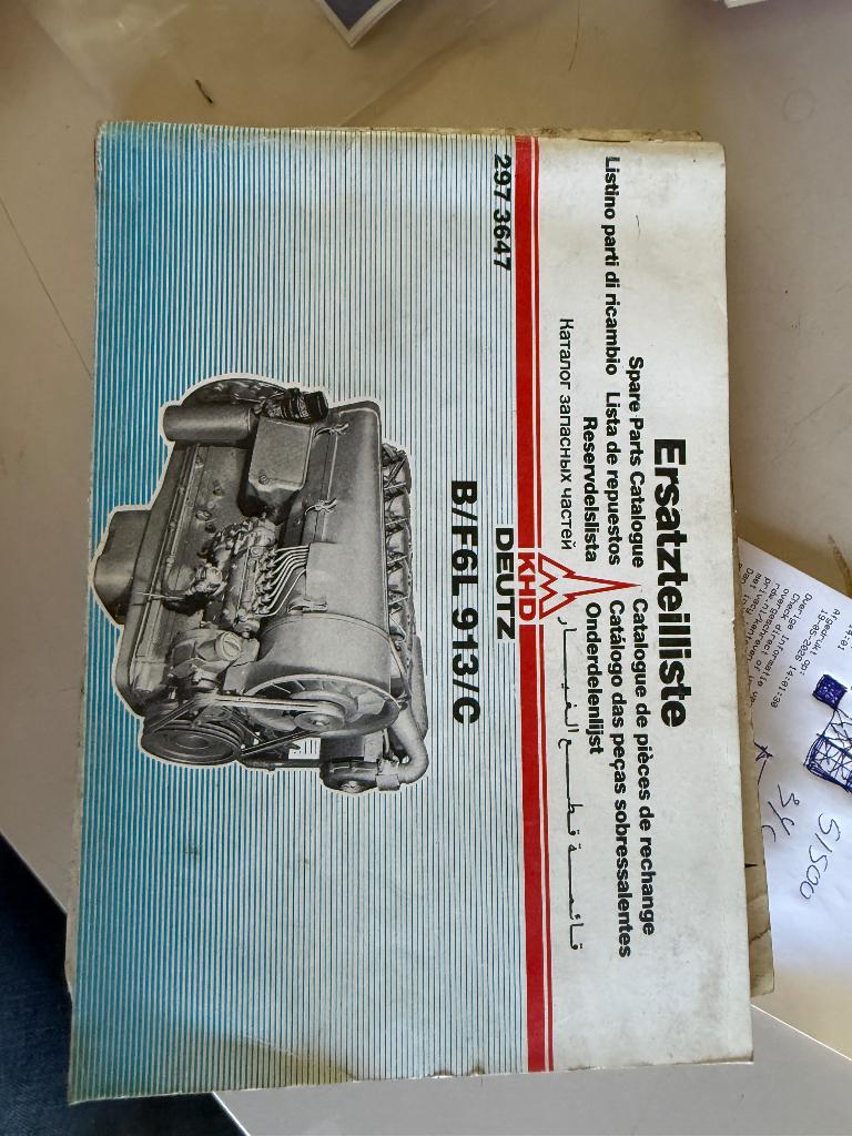 Onderdelen catalogus deutzf6l 913, Ophalen of Verzenden