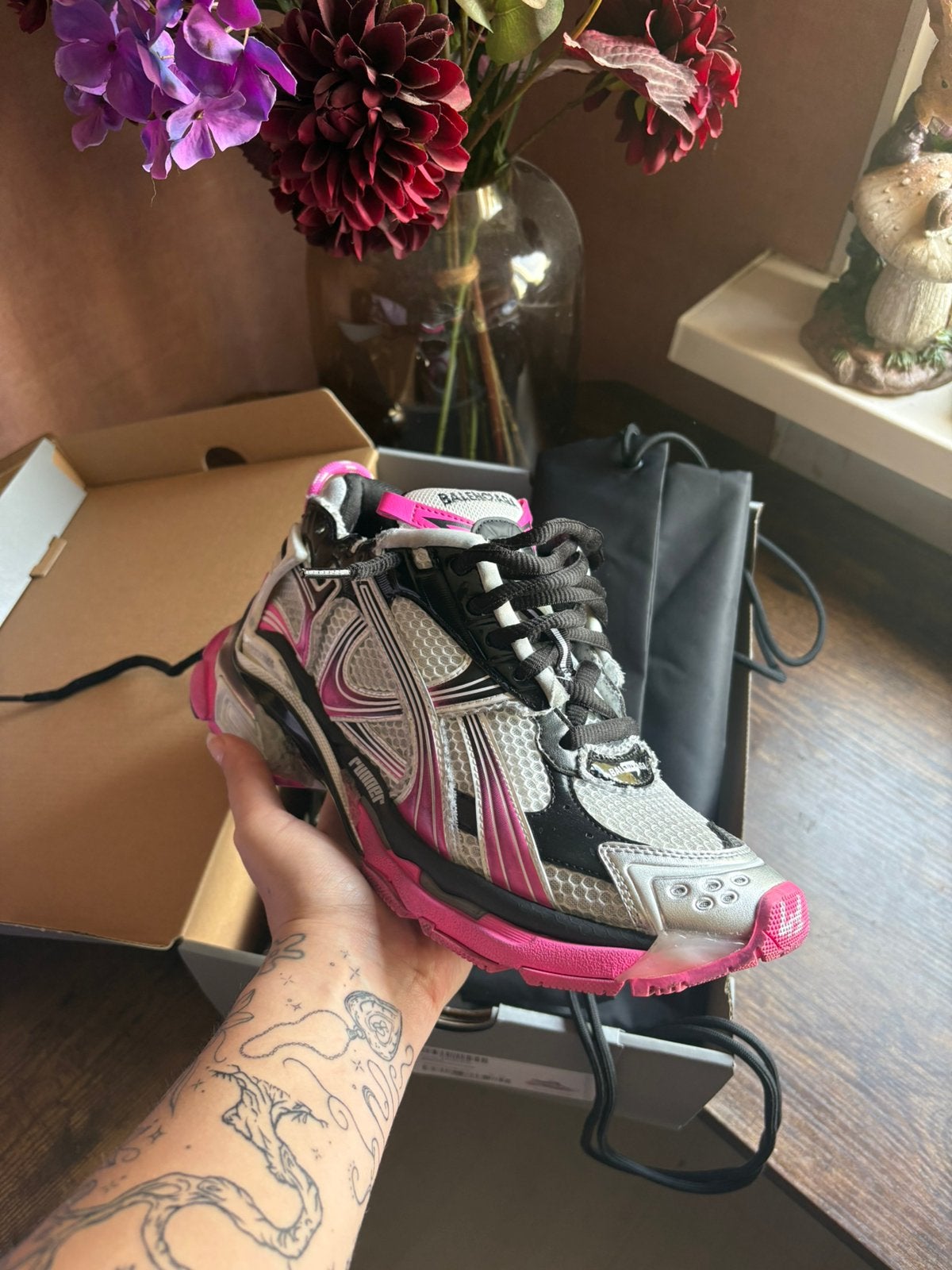 Balenciaga Runner maat 41, Ophalen, Zo goed als nieuw, Zwart, Sneakers of Gympen