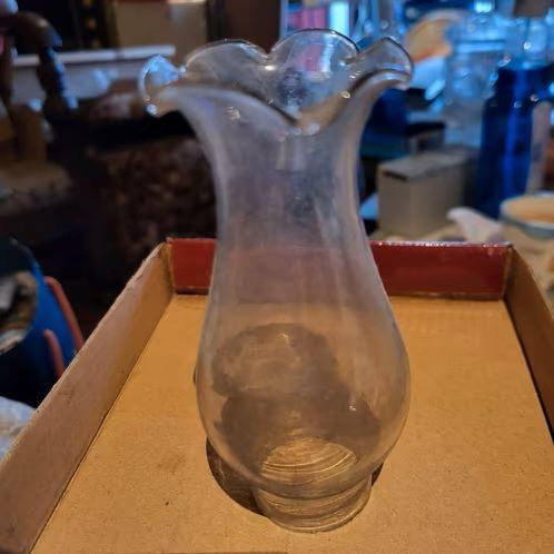 3 x oude antieke olielamp glaasjes, Ophalen of Verzenden