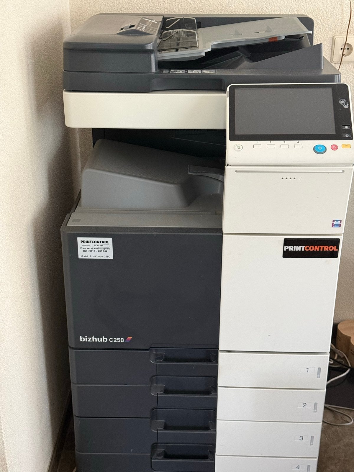 Konica Minolta bizhub C258 Printer - Zo goed als nieuw, Computers en Software, Printers, All-in-one, Kleur printen, Ophalen of Verzenden