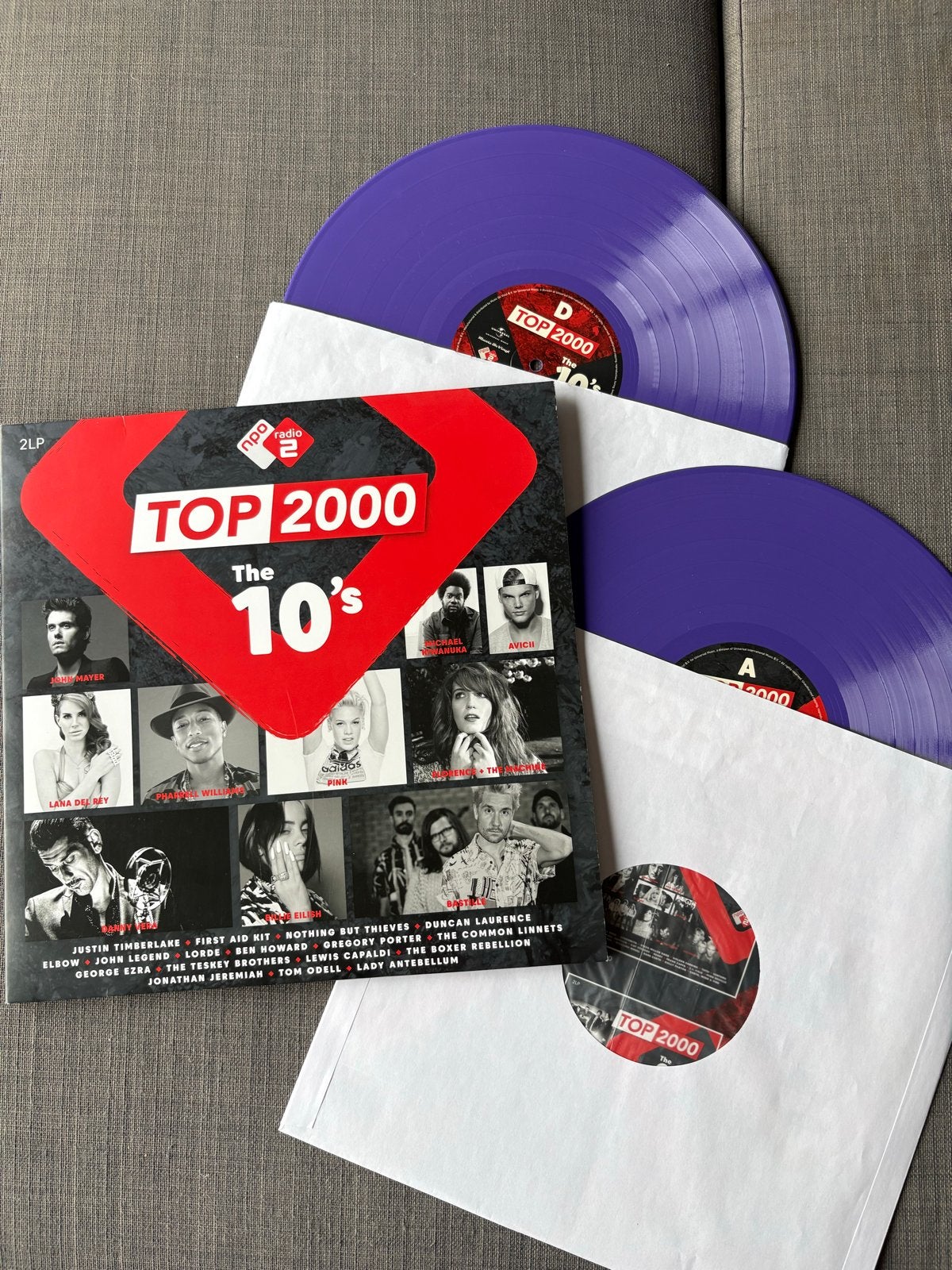 NPO Radio 2 Top 2000 The 10's - Paars Vinyl 2LP, Ophalen, Gebruikt, Pop, Colored vinyl