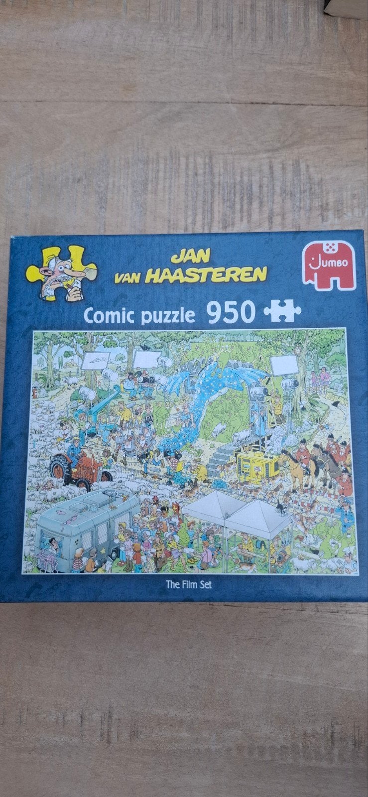 Jan van Haasteren Comic Puzzel - The Film Set (950 stukjes), Ophalen of Verzenden, 500 t/m 1500 stukjes, Zo goed als nieuw, Legpuzzel