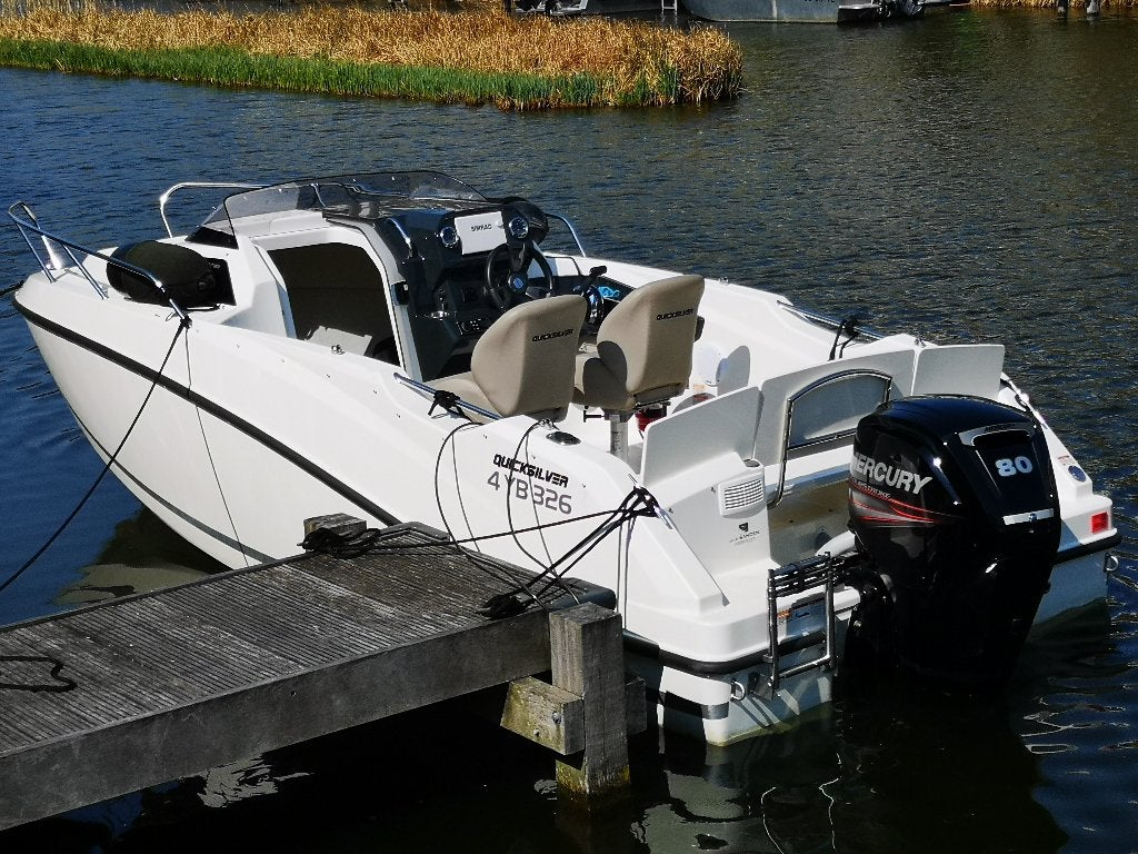 Quicksilver Activ 555 cabin 80 PK, Watersport en Boten, Met afstandsbediening, 70 tot 120 pk, 80 pk, 2 m