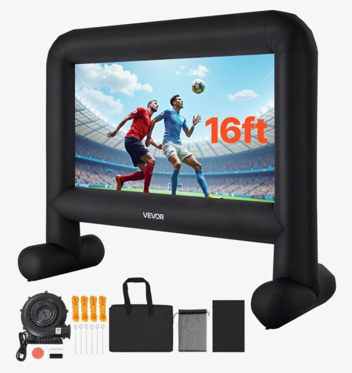 Opblaasbaar scherm voor beamer of projector, Audio, Tv en Foto, Projectieschermen, Ophalen of Verzenden, Elektrisch, Nieuw