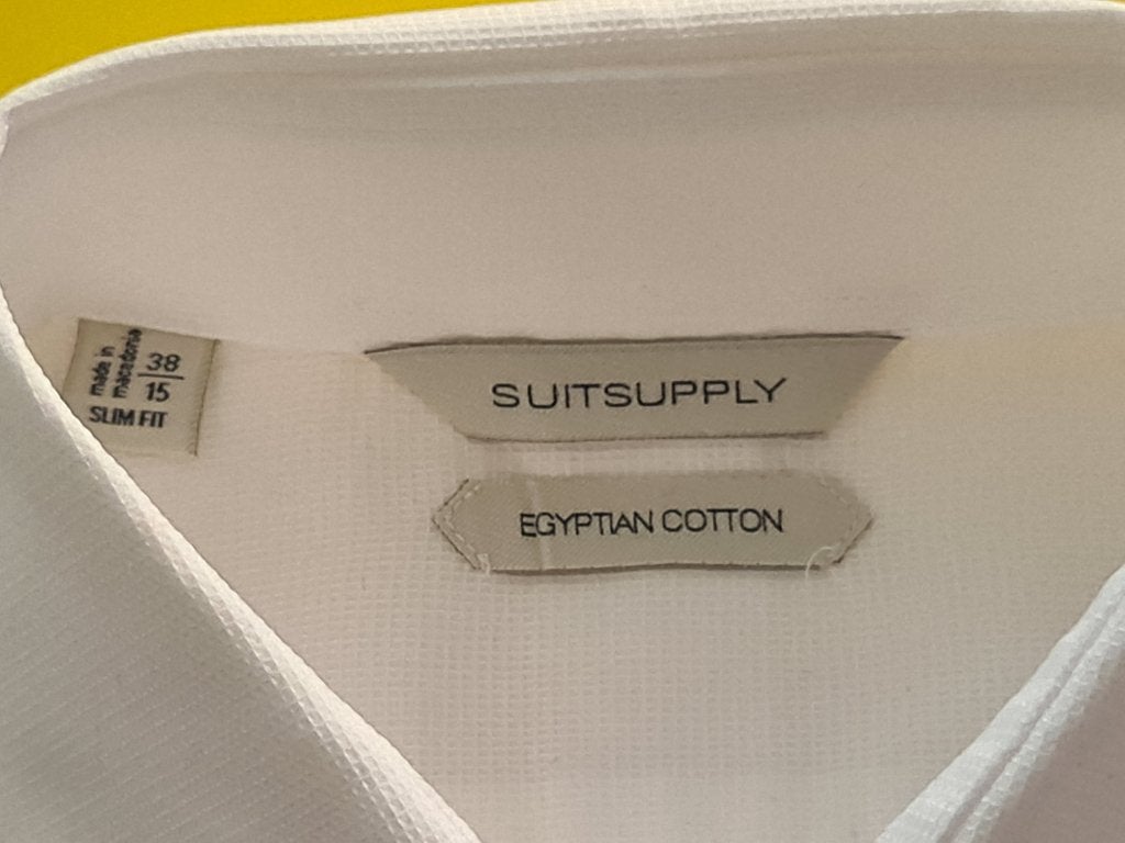 Nieuw Suitsupplu pverhemd met witte kleur maat 38