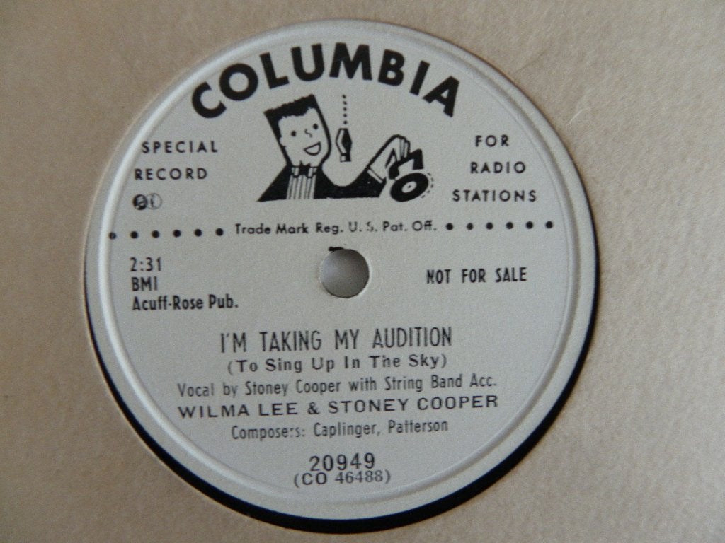 78 Toerenplaat Wilma Lee & Stony Cooper, Gebruikt, 10 inch, Promo, Ophalen of Verzenden