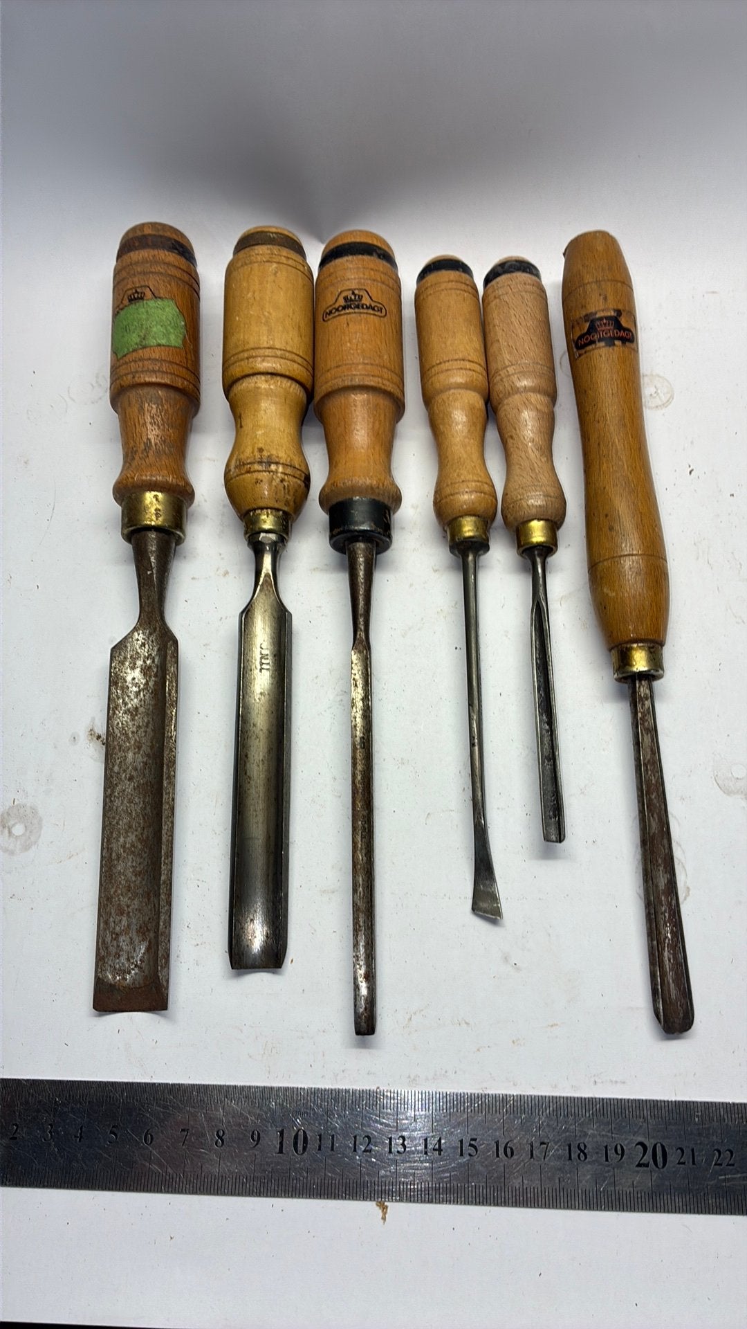 6 gutsen ( Guts beitels ), Antiek en Kunst, Ophalen of Verzenden