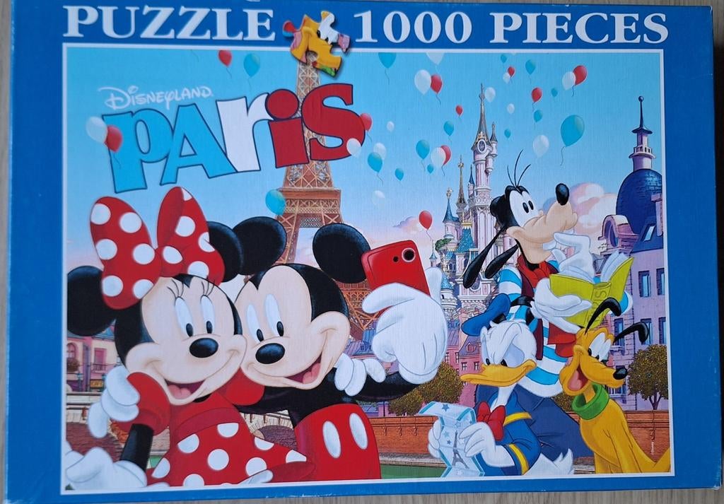 Disney puzzel uit Disneyland Parijs 1000 stukjes, Hobby en Vrije tijd, Denksport en Puzzels, Ophalen of Verzenden, 500 t/m 1500 stukjes