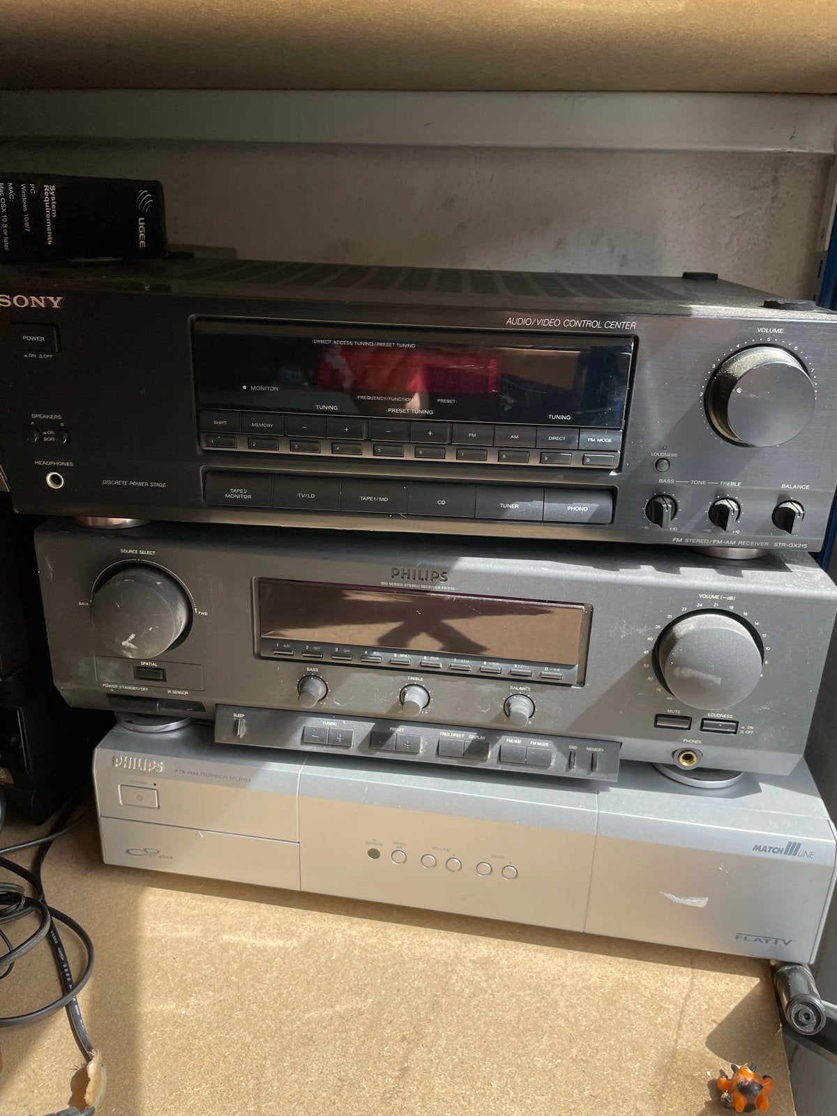 Sony Audio/Video Control Center STR-GX215 Receiver, Gebruikt, Ophalen of Verzenden, Sony, Minder dan 60 watt