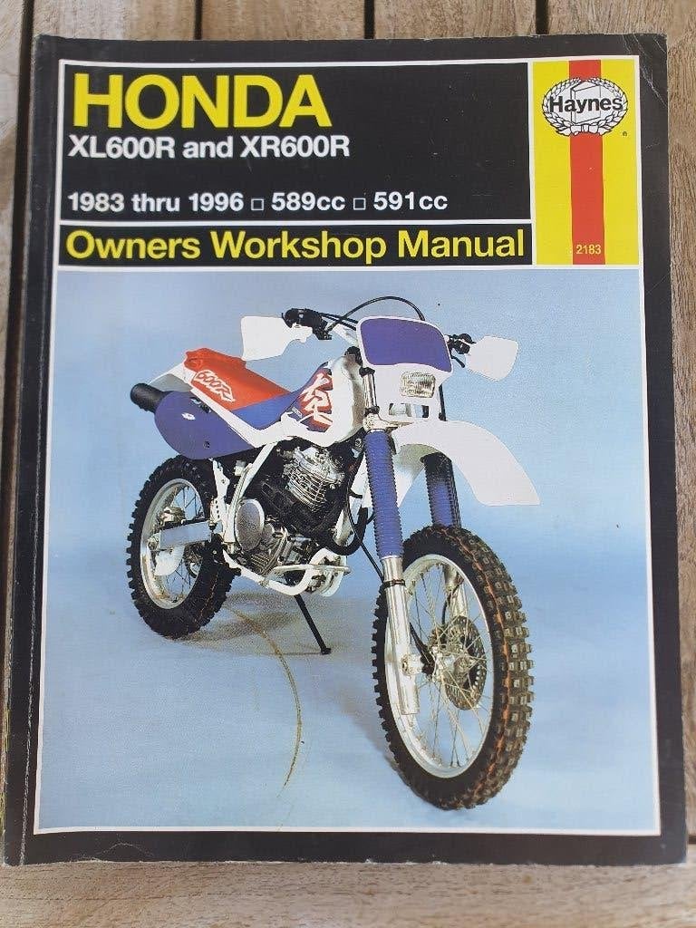 Werkplaats handboek Honda XL en XR 600., Ophalen of Verzenden, Honda