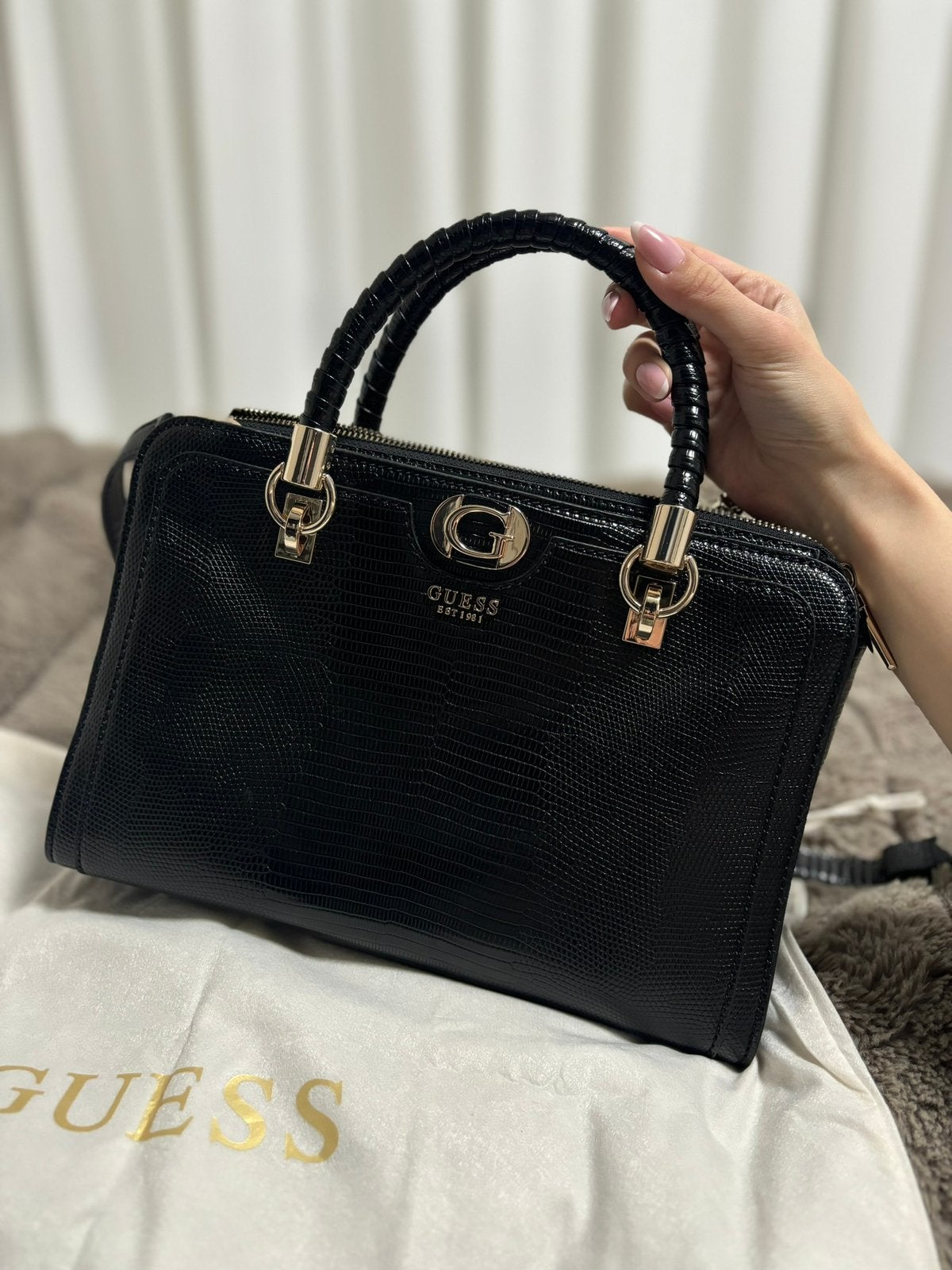 Guess tas, Ophalen of Verzenden, Nieuw, Zwart, Handtas
