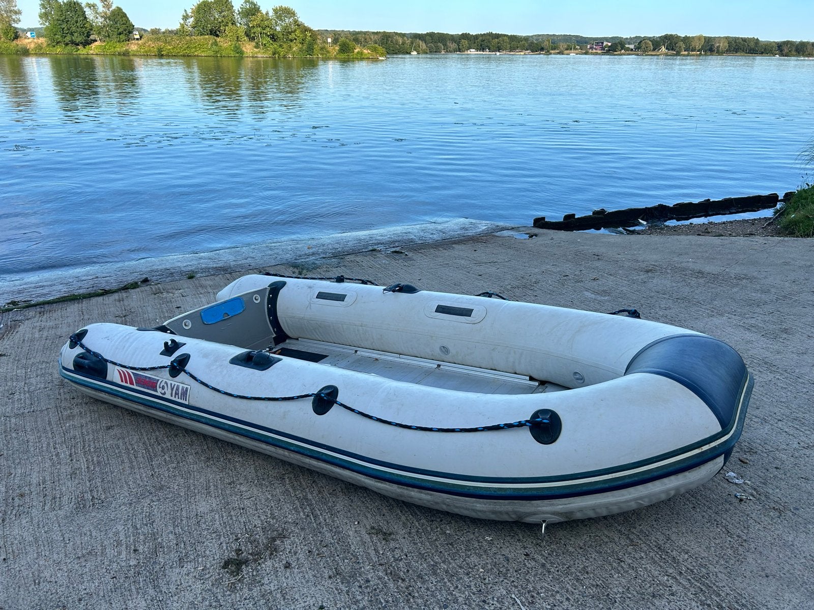 Rubberboot Yam 330S met 15pk Yamaha motor en tank, Ophalen, Aluminium, Gebruikt, Yam