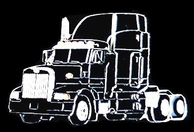 Peterbilt 377 pin zwart gelakt, Verzenden, Nieuw, Transport, Speldje of Pin