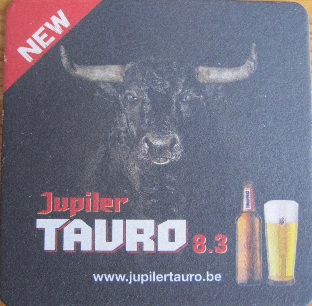 bierviltje Jupiler Tauro 8.3, Verzamelen, Biermerken, Ophalen of Verzenden, Zo goed als nieuw, Viltje(s), Jupiler