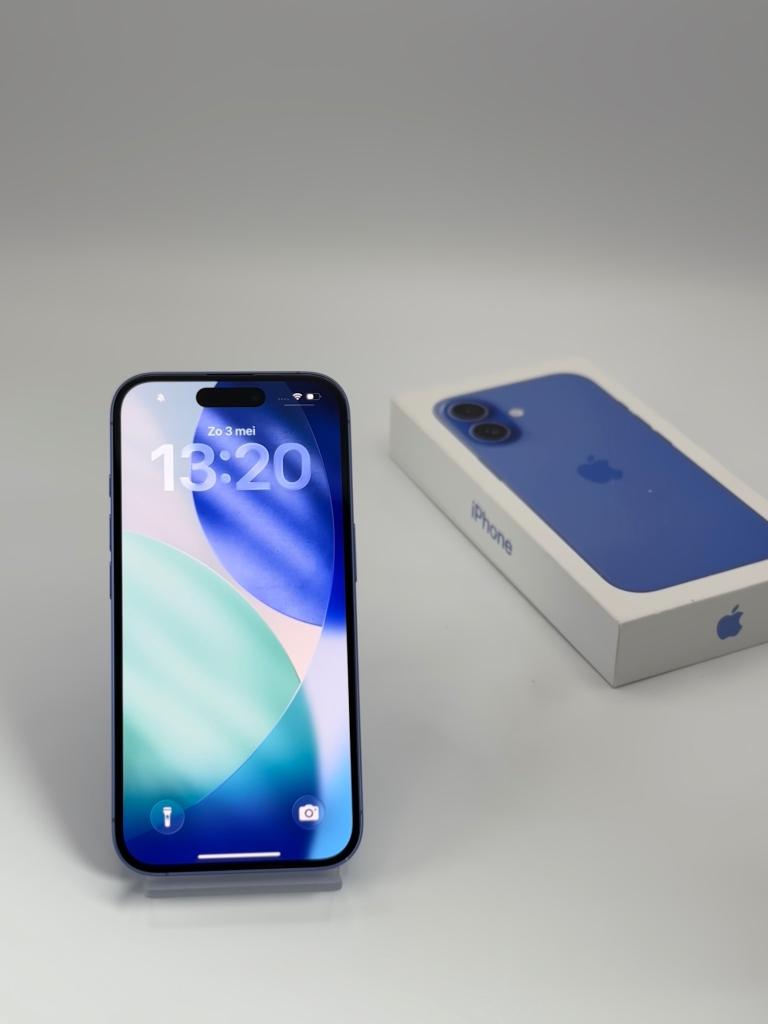 iPhone 16 | 128 GB | Ultra Marine | Topstaat | Garantie, 128 GB, 89 %, Apple Inc., Blauw