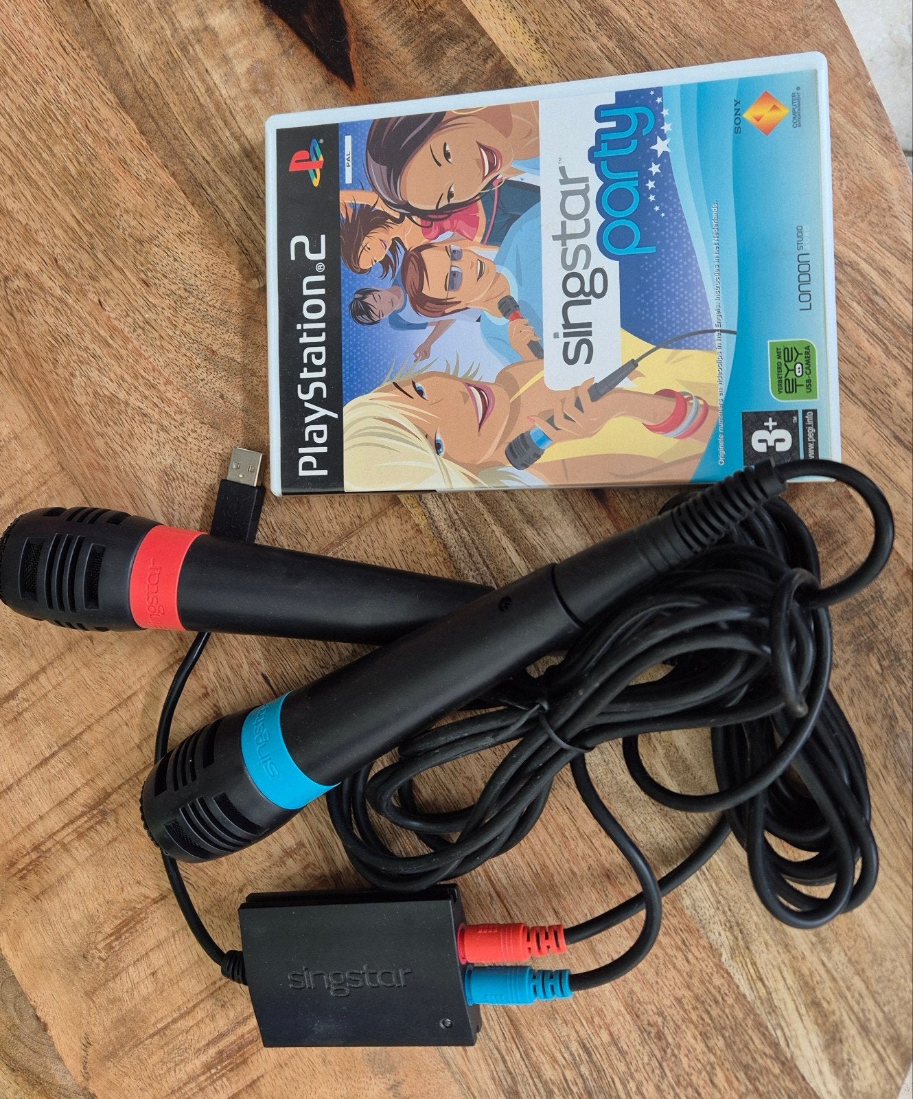 SingStar Party PlayStation 2 met 2 microfoons, Ophalen of Verzenden