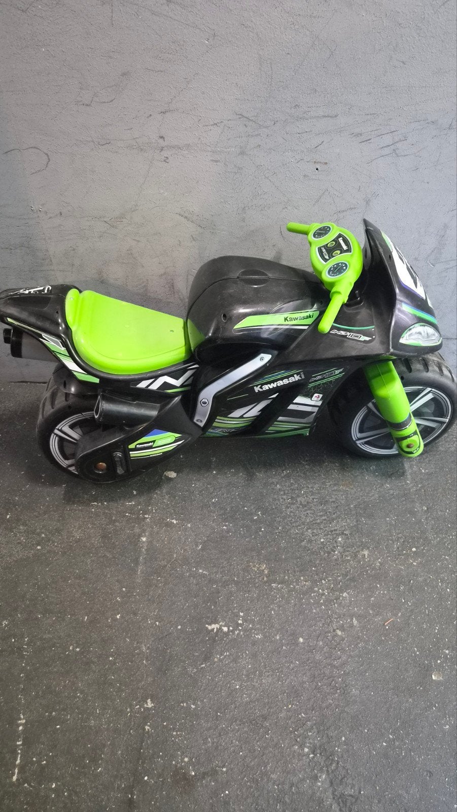 Kawasaki Loopmotor voor Kinderen - Zwart/Groen, Ophalen of Verzenden, Gebruikt, Loopfiets