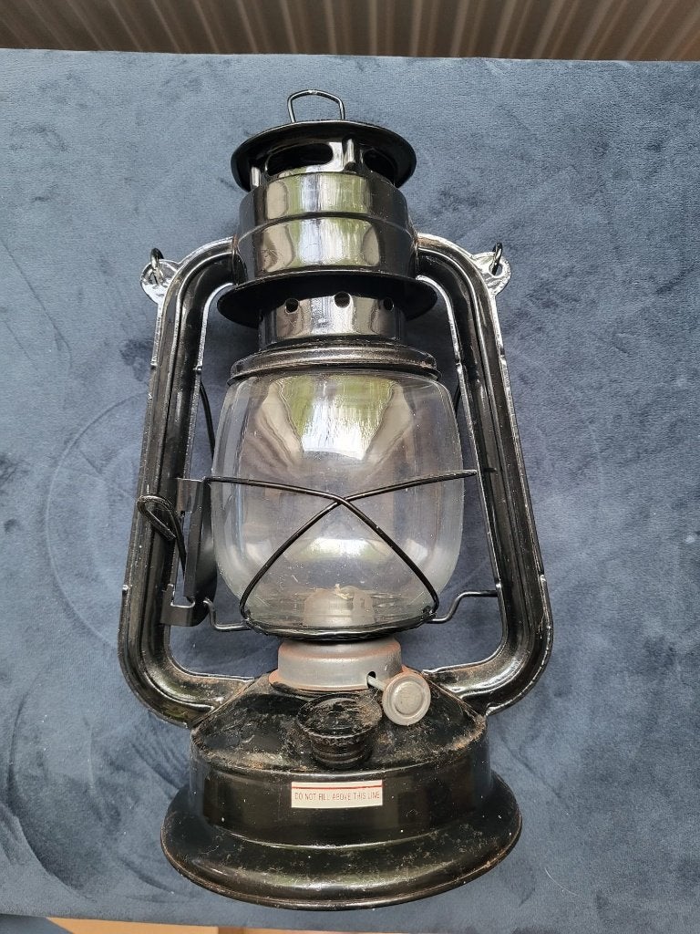 Olielamp - stormlantaarn  zwart, Ophalen of Verzenden