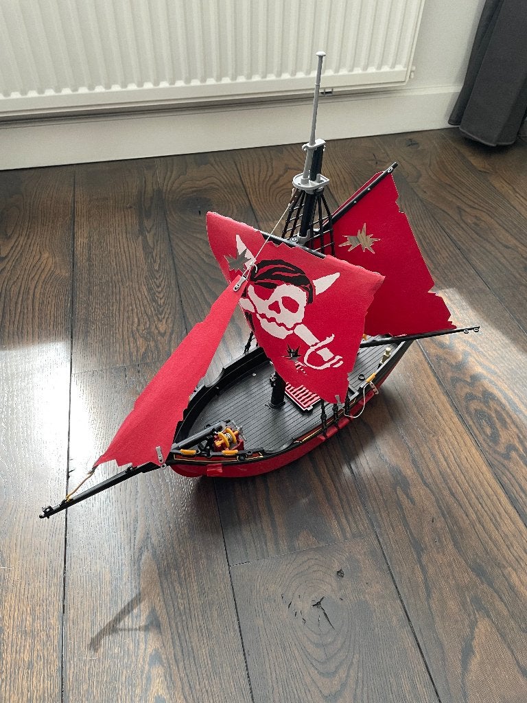 Playmobiel piraten boot, Ophalen, Zo goed als nieuw, Complete set, Boot/Schip
