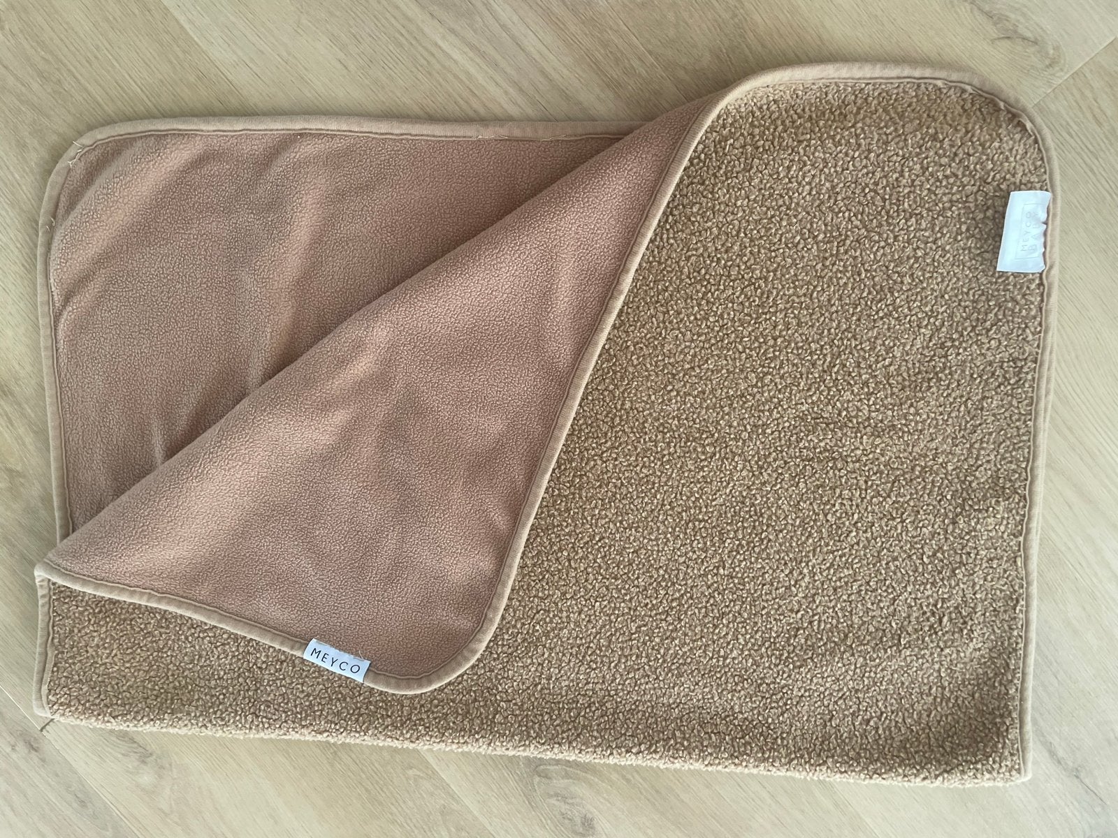 Meyco Baby deken teddy beige, Ophalen, Zo goed als nieuw, Beige, Deken