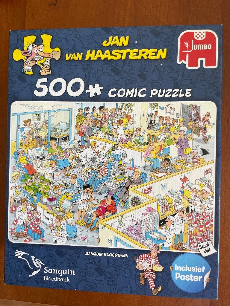 Mooie puzzel van 500 stukjes. JAN van HAASTEREN.