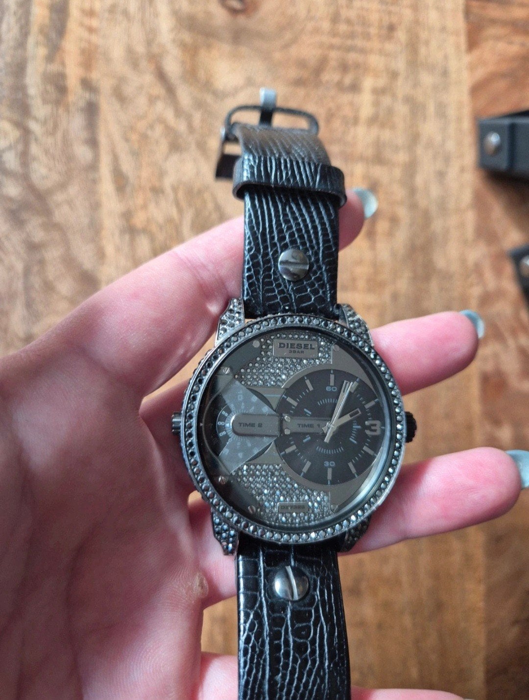 Diesel mini daddy uniseks horloge met Leren Bandje, Sieraden, Tassen en Uiterlijk, Horloges | Dames, Overige merken, Leer, Ophalen of Verzenden