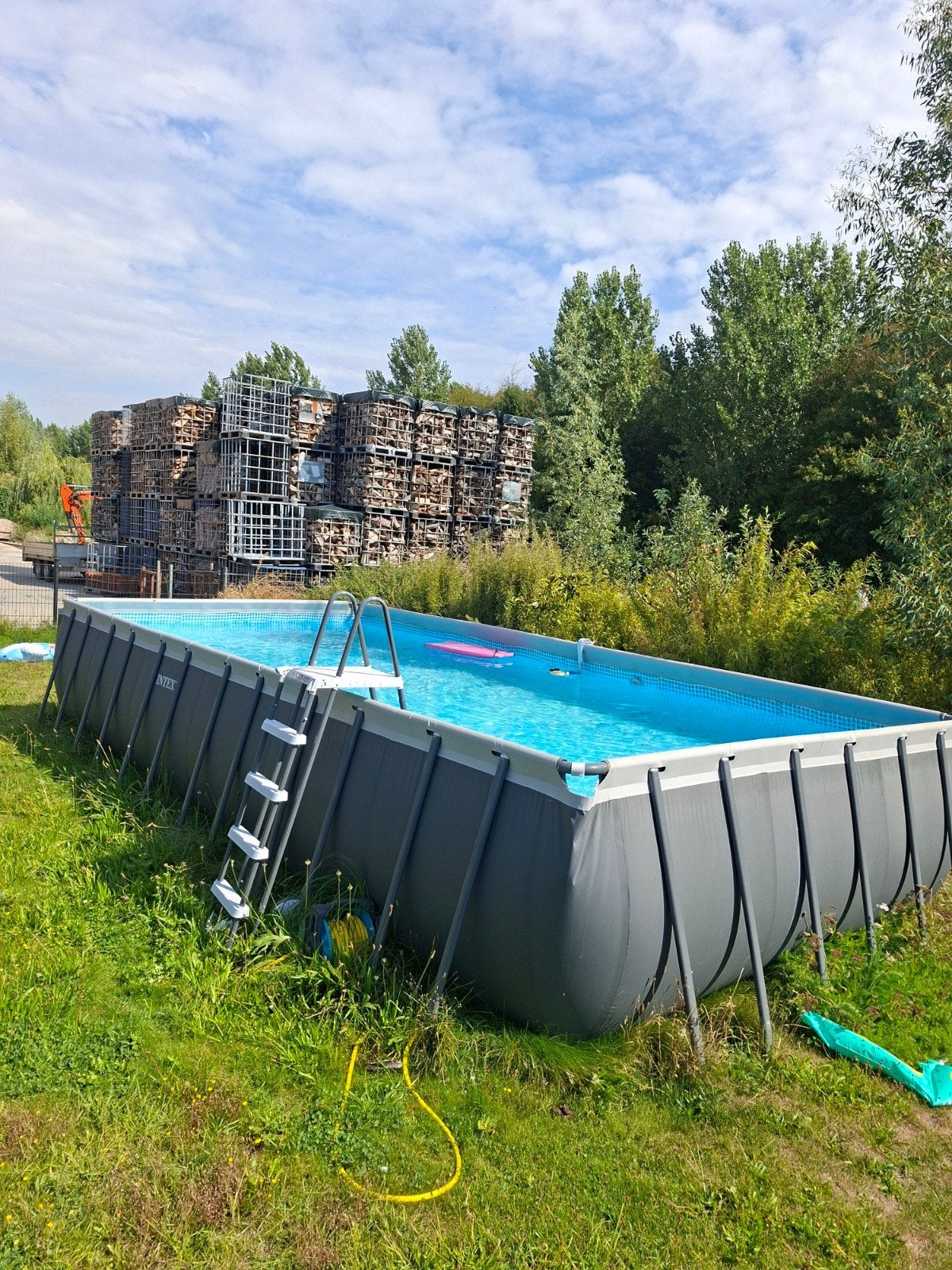 Intex Ultra XTR 7.66x3.66m zoutwater zwembad, Gebruikt, Rond, 300 cm of meer, Ophalen