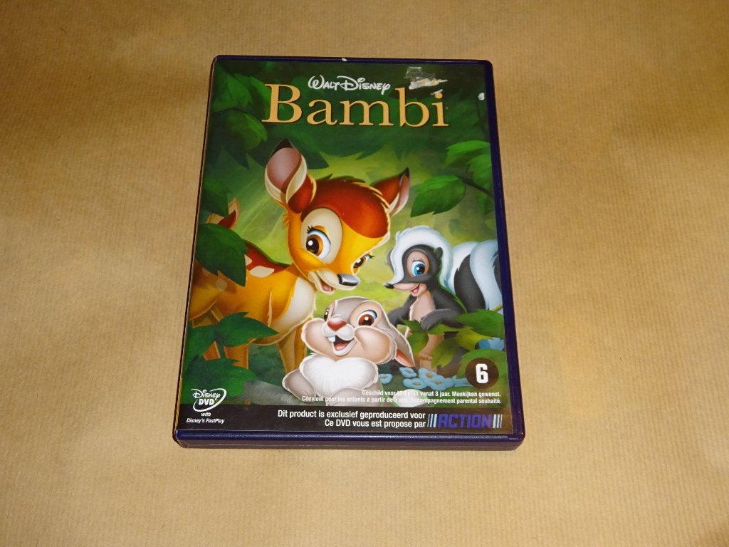 DVD Bambi Walt Disney, Bonusmateriaal, Tekenfilm, Nederlands, Ophalen of Verzenden