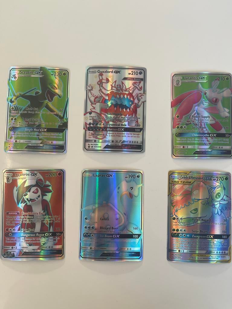 Pokémon GX/V/EX kaarten - Diverse zeldzame kaarten, Ophalen of Verzenden, Zo goed als nieuw, Meerdere kaarten, Foil