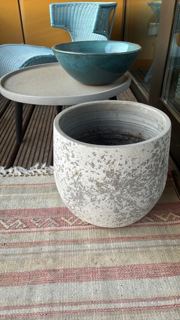 Mooie planten bloemenpot diameter 30cm, Tuin en Terras, Bloempotten, Ophalen, Rond, Zo goed als nieuw, Aardewerk
