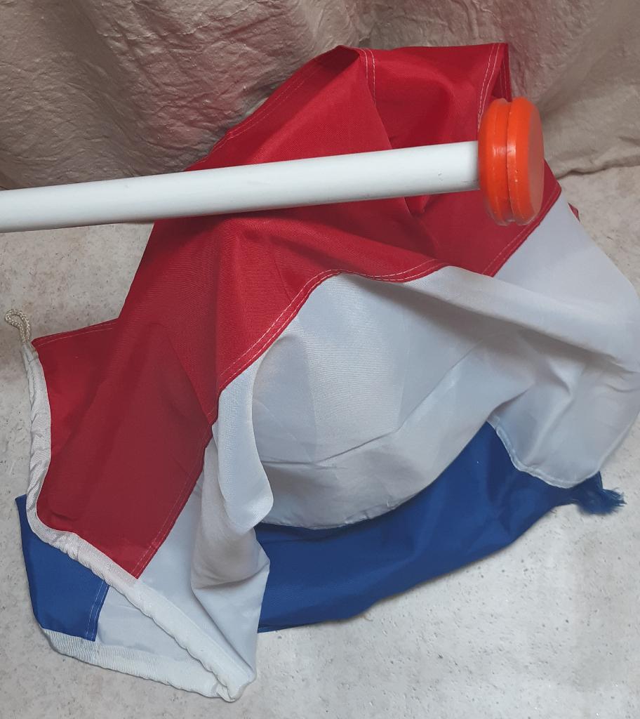 Vlag met stok-GRATIS, Ophalen, Gebruikt
