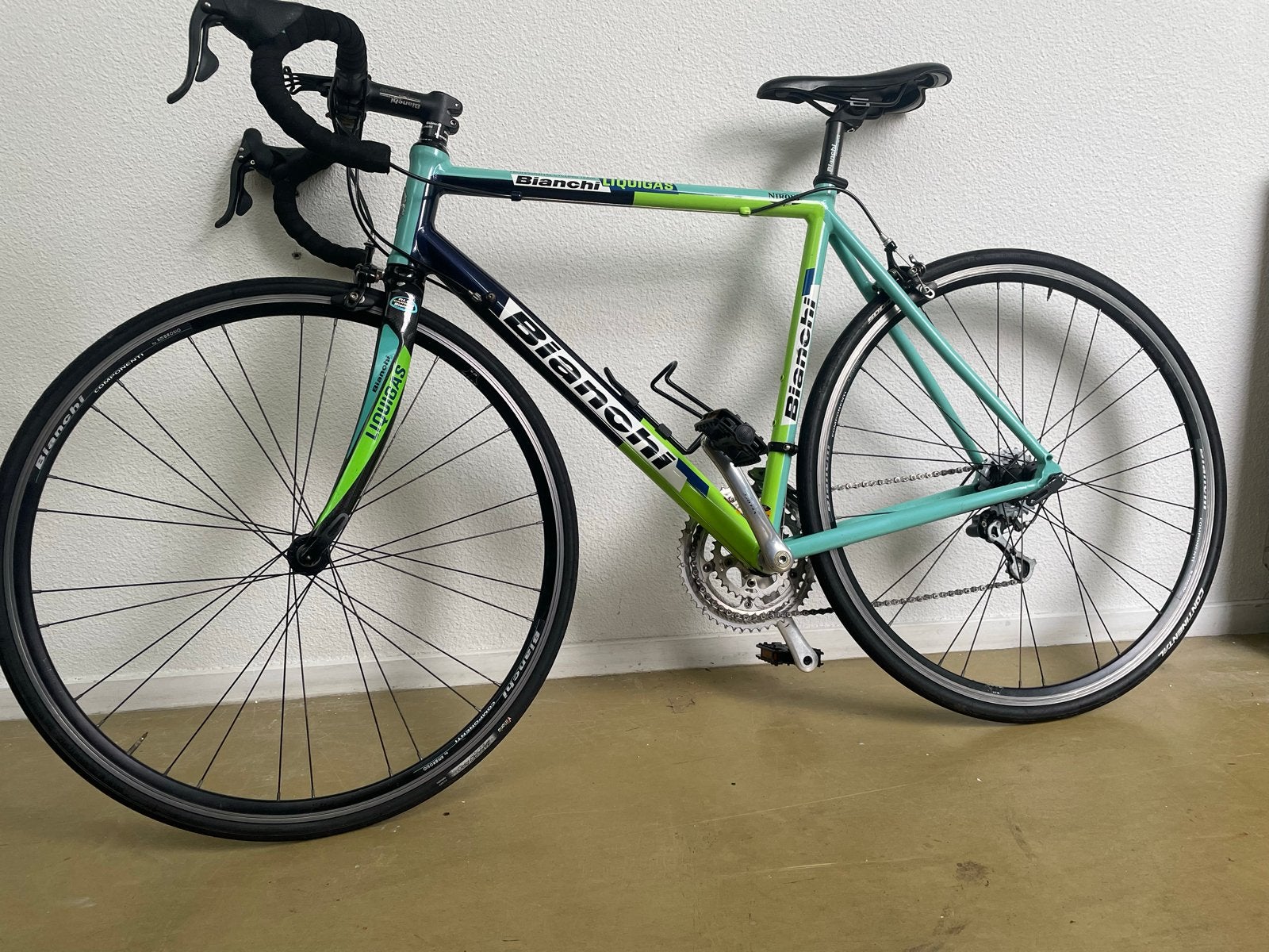 Bianchi Nirone Liquigas Racefiets  53,5 - Aluminium/Carbon, Fietsen en Brommers, Overige merken, Minder dan 10 versnellingen, Velgrem
