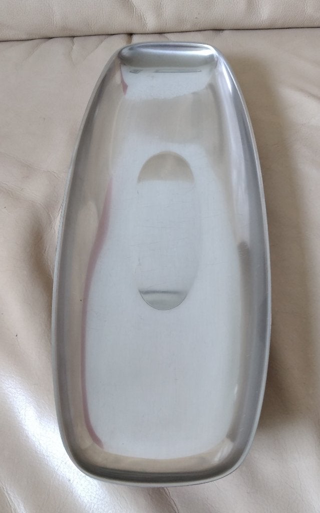 Rvs schaal Alessi, Ophalen of Verzenden, Zo goed als nieuw, Rond, Overige materialen