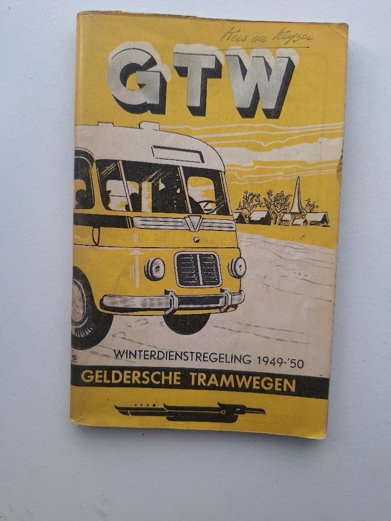 GELDERSCHE TRAMWEGEN WINTERDIENSTREGELING 1949-1950, Verzamelen, Ophalen of Verzenden, Gebruikt, Bus of Metro, Boek of Tijdschrift