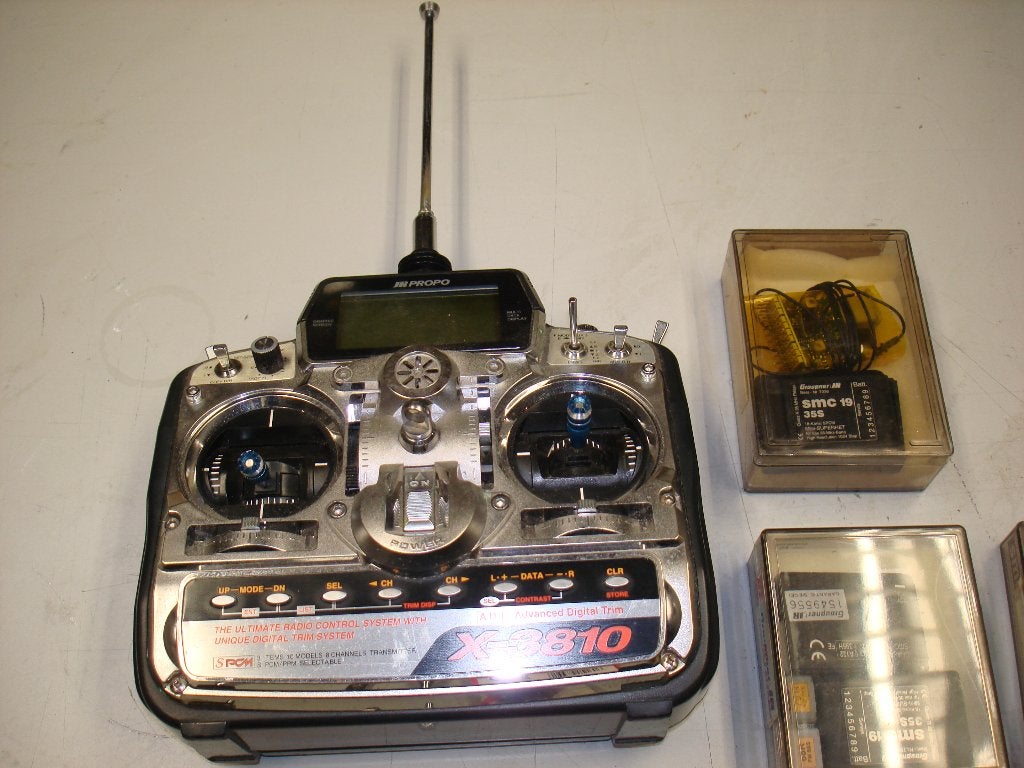 X 3810 JR Graupner radio besturing 2.4 gHz en 35 mHz FRSKY, Ophalen of Verzenden, Zo goed als nieuw, 1:72 tot 1:144, Overige merken